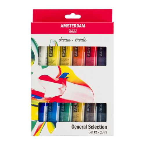 Standard Acrylic General Set, 12 x 20mL