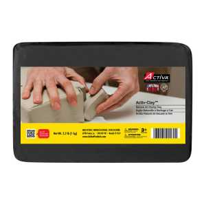 Activ-Clay&trade; Air-Dry Clay, Black, 2.2 lb