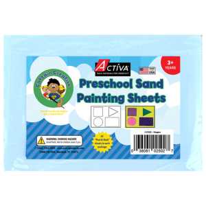 Preschool Sand Art Sheets, Shapes Theme, 5x7 in, 30 Sheets