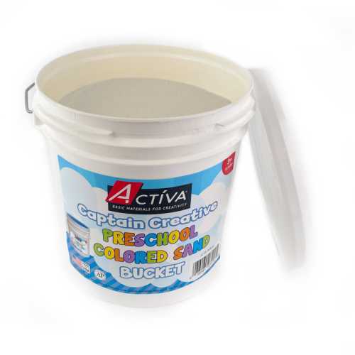 Preschool Colored Sand, Sand Art, White, 12 lb Bucket