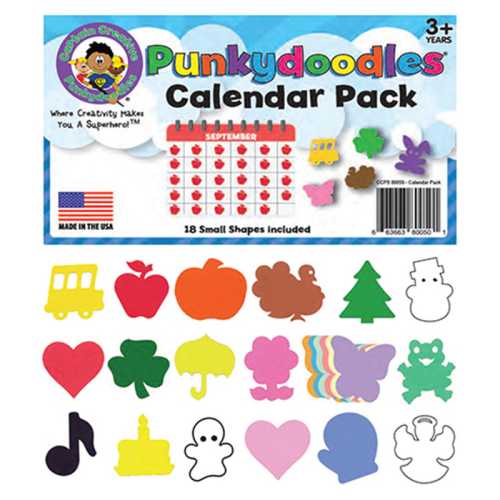 Punkydoodles Small Shapes Calendar Pack