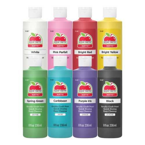 Acrylic Paint Matte, 8oz., 8-Piece Set