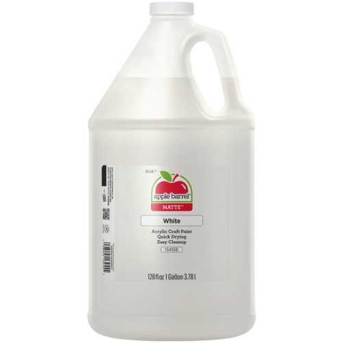 Acrylic Paint Matte, Gallon, White