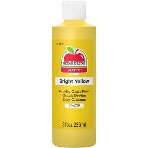 Acrylic Paint Matte, 8oz., Bright Yellow