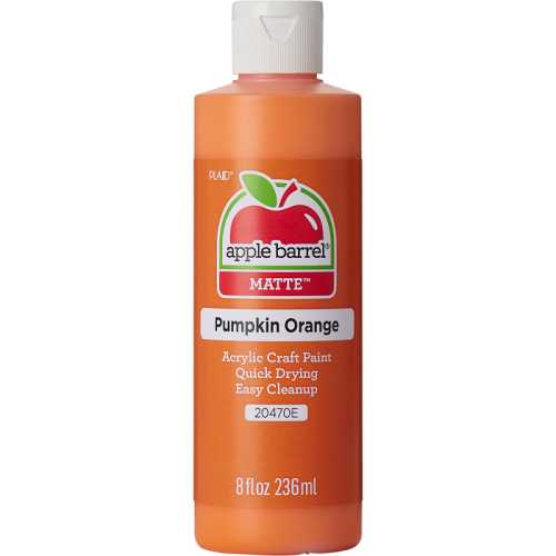 Acrylic Paint Matte, 8oz., Pumpkin Orange