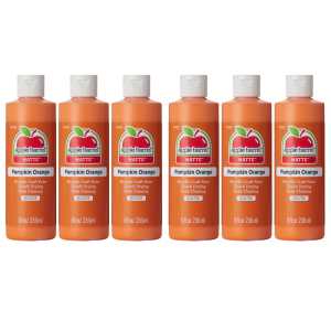 Acrylic Paint Matte, 8oz., Pumpkin Orange, Pack of 6