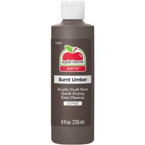 Acrylic Paint Matte, 8oz., Burnt Umber