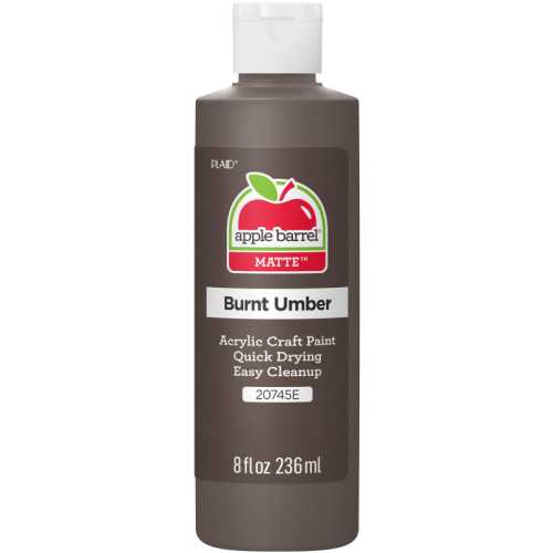 Acrylic Paint Matte, 8oz., Burnt Umber