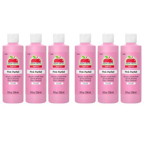 Acrylic Paint Matte, 8oz., Pink Parfait, Pack of 6
