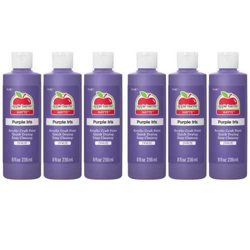 Acrylic Paint Matte, 8oz., Purple Iris, Pack of 6