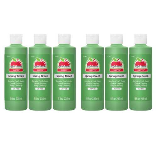 Acrylic Paint Matte, 8oz., Spring Green, Pack of 6