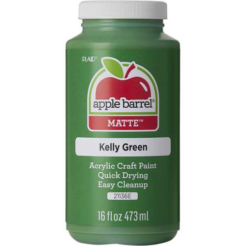 Acrylic Paint Matte, 16oz., Kelly Green