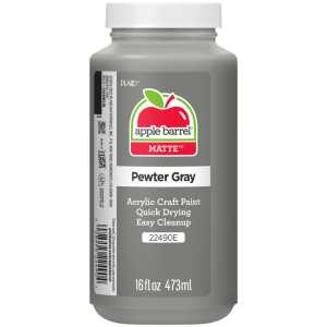 Acrylic Paint Matte, 16oz., Pewter Gray