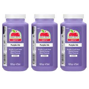 Acrylic Paint Matte, 16oz., Purple Iris, Pack of 3