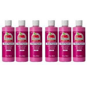 Acrylic Paint Matte, 8oz., Bright Magenta, Pack of 6