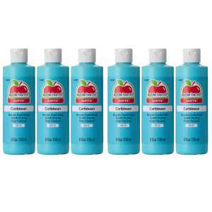 Acrylic Paint Matte, 8oz., Caribbean, Pack of 6