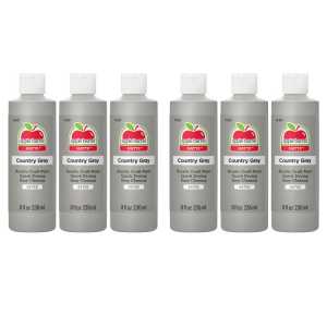 Acrylic Paint Matte, 8oz., Country Gray, Pack of 6
