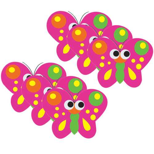 Magnetic Whiteboard Eraser, Butterfly, Pack of 6