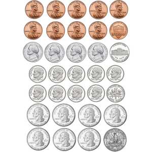 Math Die-Cut Magnets, U.S. Coins