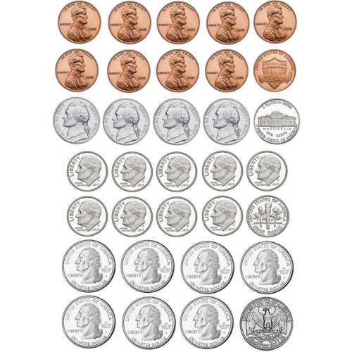 Math Die-Cut Magnets, U.S. Coins