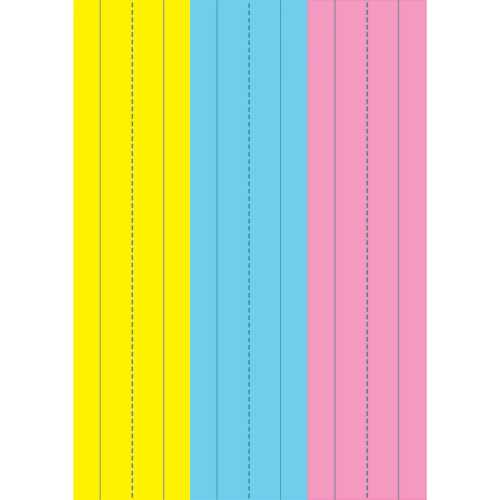 Die-Cut Magnetic Pink/Blue/Yellow Sentence Strips, 2.75