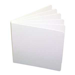 Big Hardcover Blank Book, 8.5" x 11" Portrait, White
