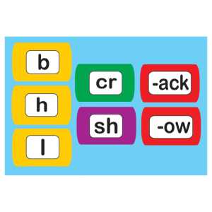 Die-Cut Magnetic Foam Word Chunking, 100 Pieces