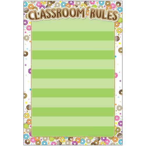 Smart Poly&reg; Chart, DonutFetti&reg; Classroom Rules, 13