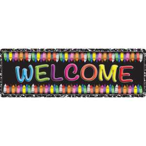 The Original Fun Mat&trade;, Mat Runner, 15.5" x 47", Welcome Crayons