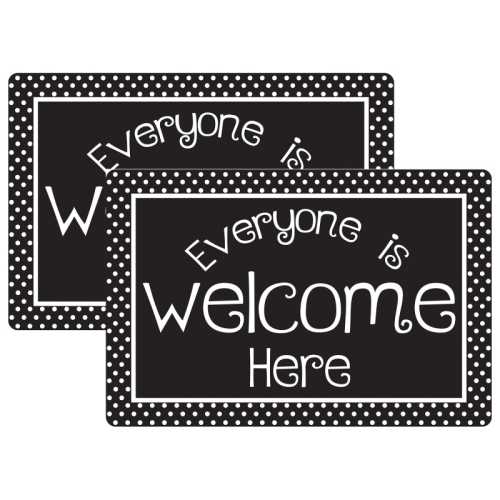 Welcome Mat with Slip Resistant Backing, 15.5