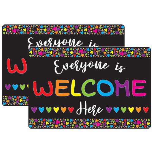 Welcome Mat with Slip Resistant Backing, 15.5