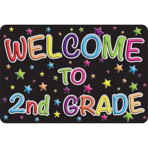 The Original Fun Mat&trade;, Welcome Mat, 15.5x23.5 in, Welcome to 2nd Grade