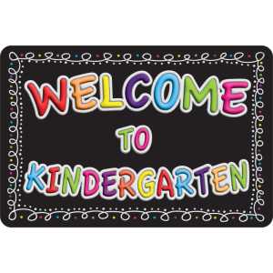 The Original Fun Mat&trade;, Welcome Mat, 15.5x23.5 in, Welcome to Kindergarten
