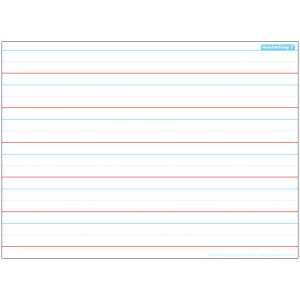 Smart Poly&reg; Single Sided PosterMat Pals&reg; Space Savers, Handwriting 1", 13" x 9.5"