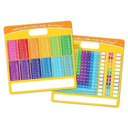 Smart Poly&reg; Educational Activity Busy Board, Dry Erase with Marker, 10-3/4