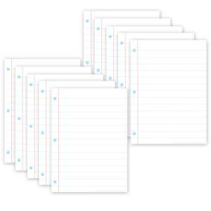 Smart Poly&reg; PosterMat Pals&trade; Space Savers, 13" x 9-1/2", White Notebook Paper, Pack of 10