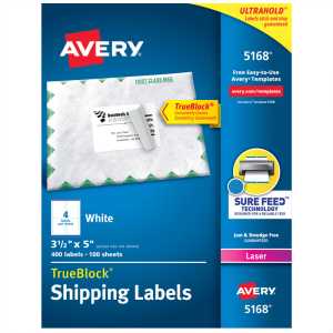 Printable Shipping Labels, 3-1/2" x 5", 400 Pack