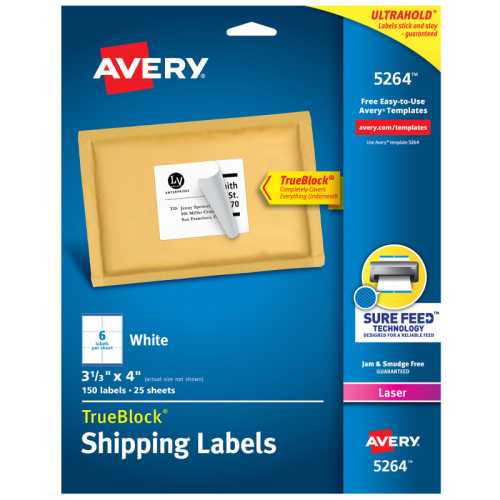 Printable Shipping Labels, 3-1/3