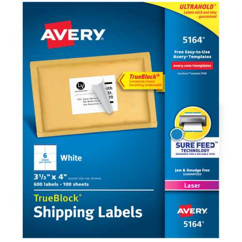 Printable Shipping Labels, 3-1/3