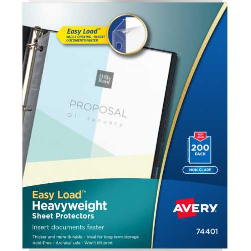 Non-Glare Sheet Protectors, 200 Pack