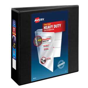 Heavy-Duty View 3-Ring Binder, 3" Rings