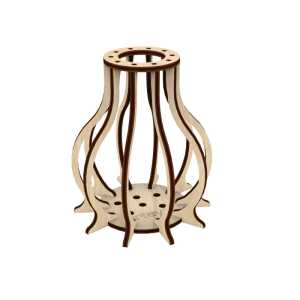 Bottle-Style Wooden Vase Model Kit, 12 Pieces