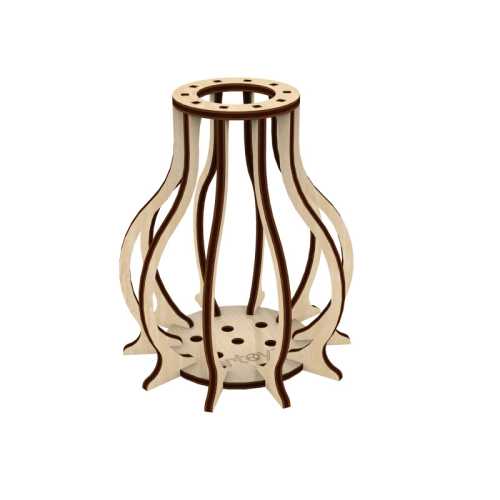 Bottle-Style Wooden Vase Model Kit, 12 Pieces