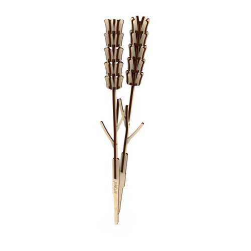 Poppy Wooden Flower Model Kit, 22 Pieces