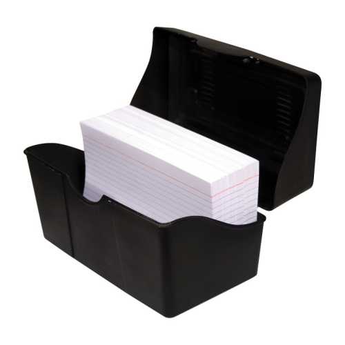 Black Index Card Holder, 4