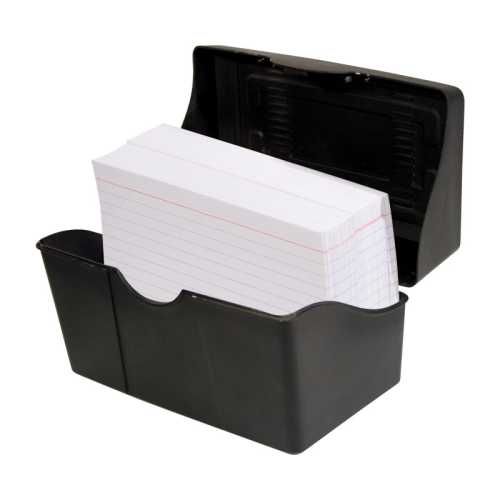 Black Index Card Holder, 5