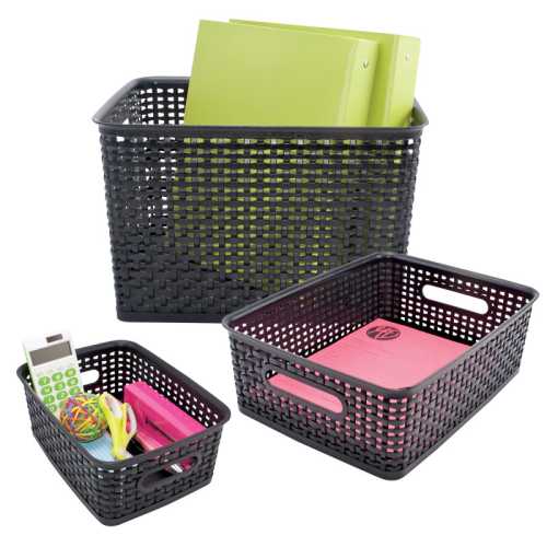Plastic Weave Bins, Multipack