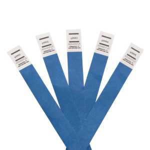 Tyvek&reg; Wristbands Blue, Pack of 500