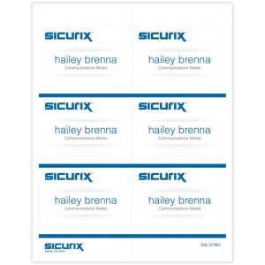 Printable Badge Inserts, 4" x 3", Pack of 60