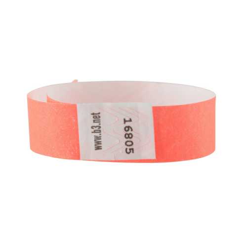 Sequentially Numbered Security Wristbands, 3/4